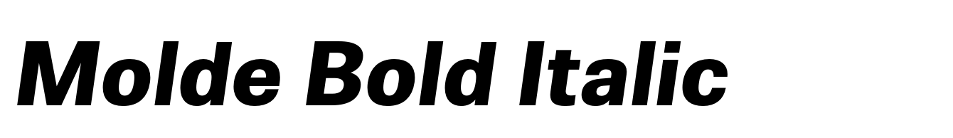 Molde Bold Italic